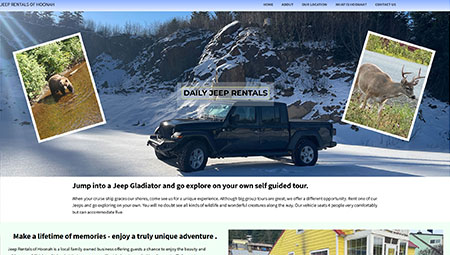 Visiting Hoonah, Alaska? Rent one of our jeeps for an hour or an entire day!